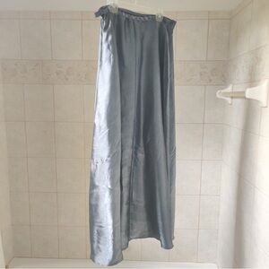 Floor length sliver skirt